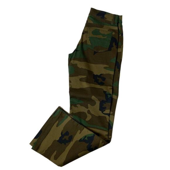 Rothco Womens Camouflage Stretch Flare Y2K Military Comfort Fit Pants Sz 7/8 NEW - Picture 3 of 9